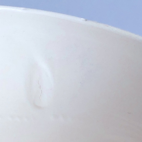 Vintage Windmill Sailboat Ceramic Bowl Planter Container Blue White 5 1/4” - Picture 11 of 15